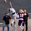 Lemoore's Ki' Ontre Harris breaks up a pass in the first quarter.